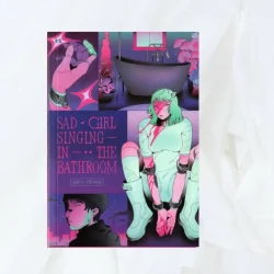 Sad Girl Singing in the Bathroom